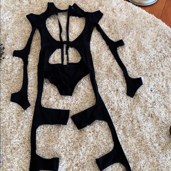 Dolls Kill Other - Sexy Festival Bodysuit with slits